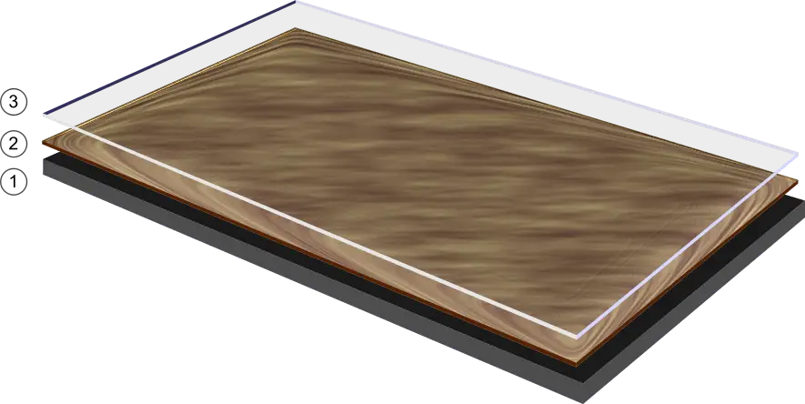 Конструкция каландрированного линолеума.