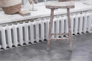 Фото Виниловая плитка Vinilam Ceramo Stone WPC 61602 Серый Бетон 