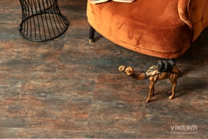 Фото Виниловая плитка Vinilam Ceramo Stone WPC 71617 Керамическия Сталь 