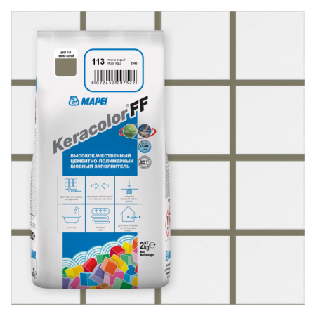 Затирка Mapei Keracolor FF 113 Темно-серый