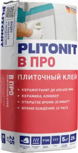 Клей для плитки Plitonit B профи C1 TE
