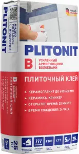 Клей для плитки Plitonit B усиленный C1 T