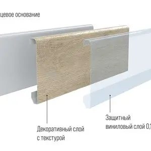 Фото Alpine Floor Плинтус ECO SK 13-9 Голубой Лес 2,2 м (Parquet Light) 