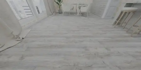 Ламинат Tarkett Estetica Дуб Эффект Светло-серый на полу