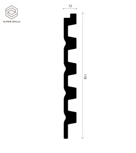 Фото Alpine Walls Декоративная панель ECO3E2741 2900x118x12 мм (Line Art) 