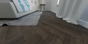 Кварцвинил Alpine Floor Parquet LVT ЕСО 16-19 Дуб Антарес фото в интерьере