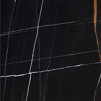 Керамогранит Kerranova Marble Trend Nero Dorato (Напольная плитка Nero Dorato K-1004/MR/600x600x9 матовый)