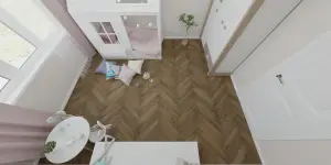 Виниловая плитка Alpine Floor Parquet LVT ЕСО 16-7 Дуб Насыщенный фото в интерьере