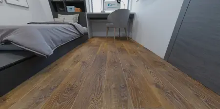 Ламинат Tarkett Estetica Дуб натур коричневый на полу